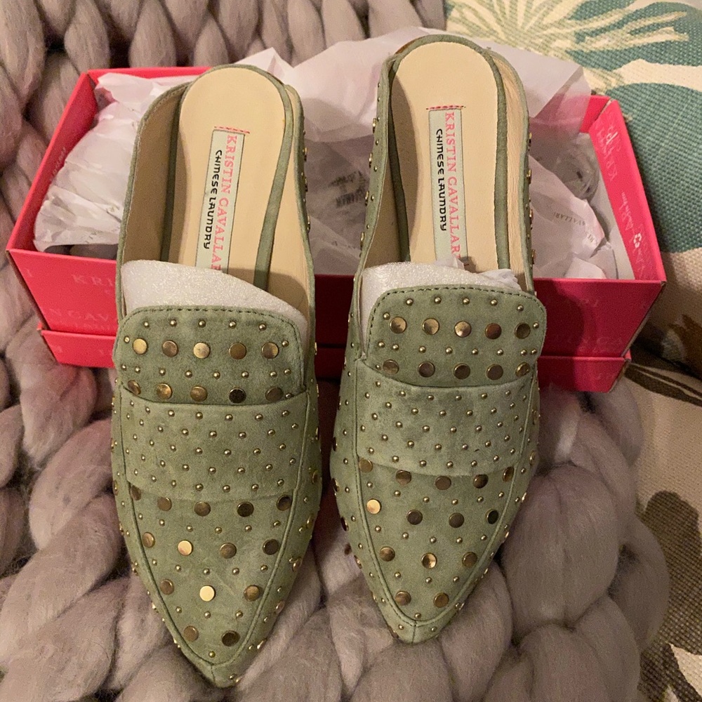 Kristin Cavallari Charlie Studded Loafer Mule